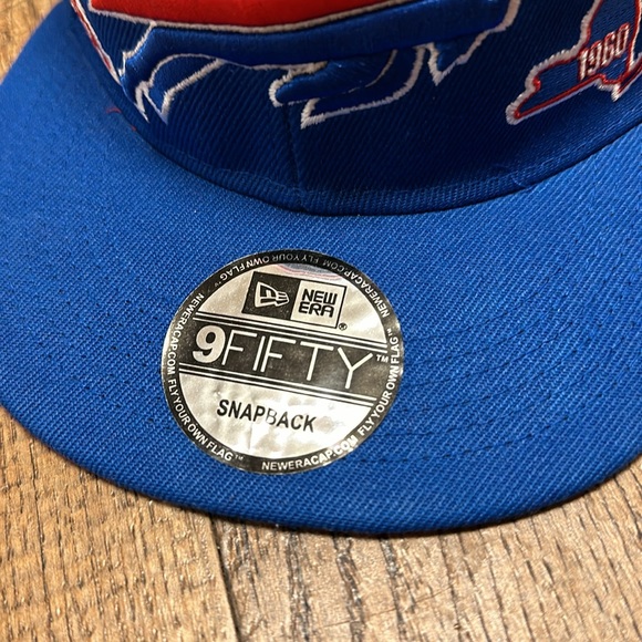 New Era 9Fifty Buffalo Bills Blue & Red SnapBack Hat - Picture 3 of 10